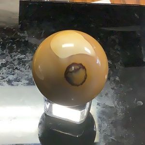 Yellow Mookaite Crystal Sphere  (3 oz)
